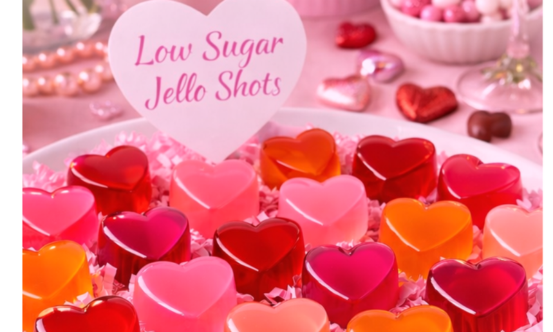 Low-Calorie Heart-Shaped Vodka Jello Shots You Can Make in 10 Minutes