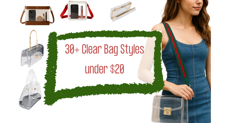 NCAA, NFL Gameday Clear Bag Policy + Budget Styles (most under $20)!