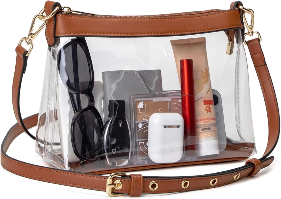 Small Clear Shoulder Bag Purse - comes in 15 Colors