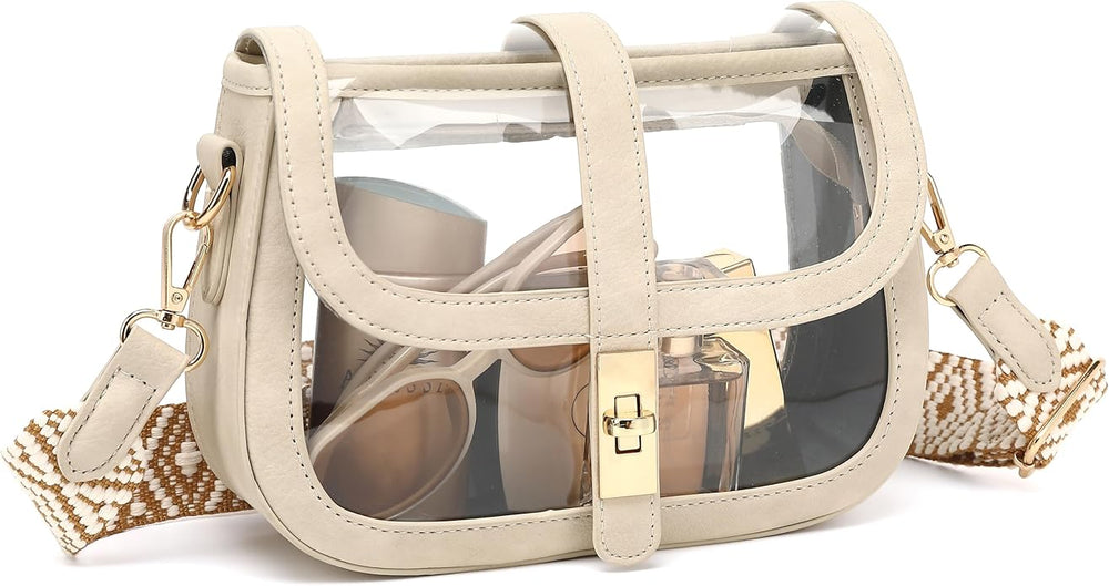 Small Clear Shoulder Bag Purse - comes in 15 Colors