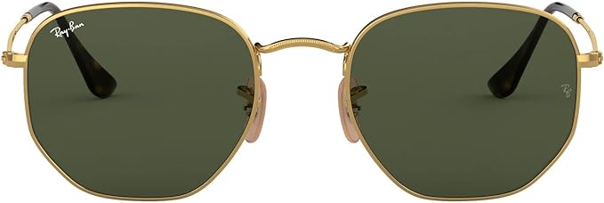 Ray Ban Sunglasses Gold Trim Hexagonal Frame Aviator vibes