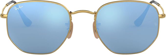Ray Ban Sunglasses Gold Trim Hexagonal Frame Aviator vibes