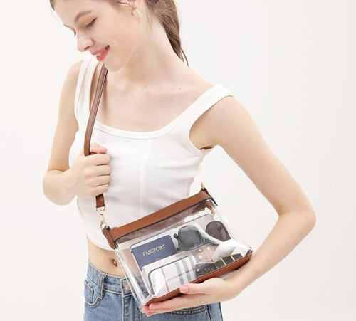 Small Clear Shoulder Bag Purse - comes in 15 Colors