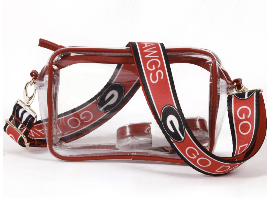 Fanatics Certified Logo Stadium NCAA Team Clear Bag + Strap