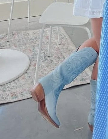 Blue Cowboy Boots Comfy Gameday Boots (9,000+ reviews 4.5 *)