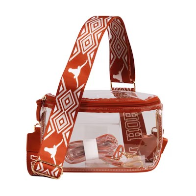 Fanatics Certified Logo Stadium NCAA Team Clear Bag + Strap