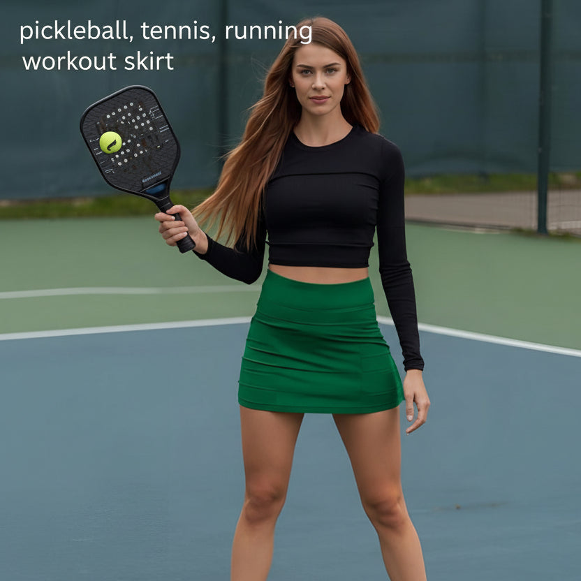 Serving Lulu Pace Rival Skirt Energy without the disappearing pay check (skort for pickleball, tennis, running)