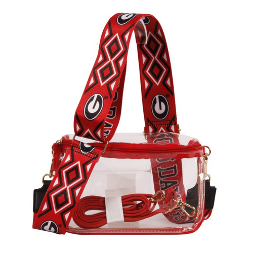 Fanatics Certified Logo Stadium NCAA Team Clear Bag + Strap