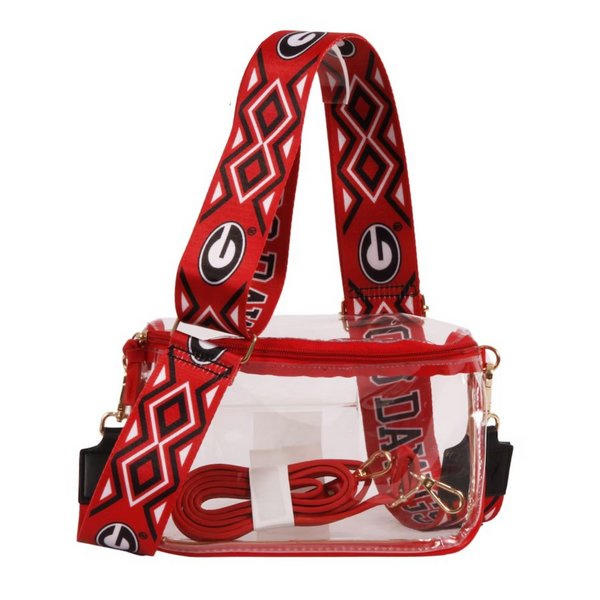 Fanatics Certified Logo Stadium NCAA Team Clear Bag + Strap